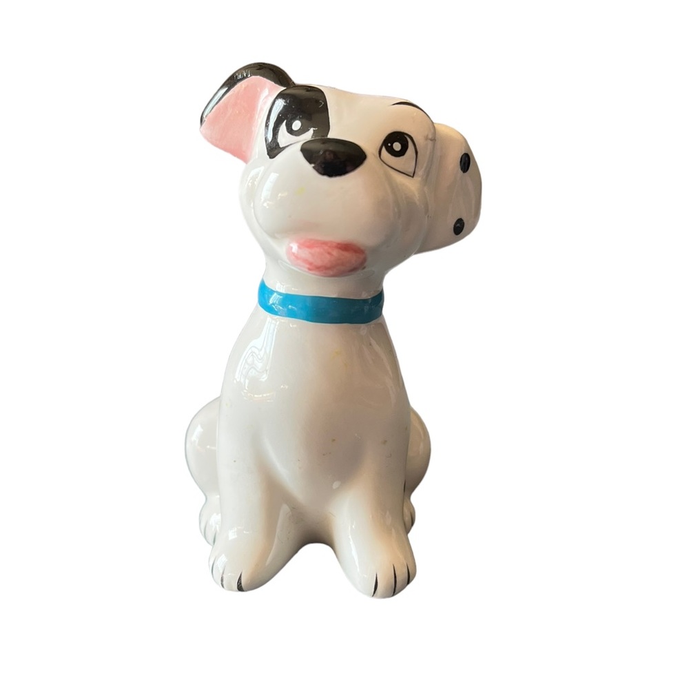 Vintage 101 Dalmatians Dog Ceramic Figurine Patch 2.5"